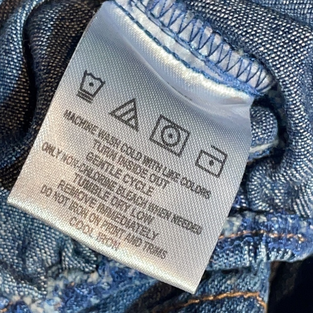 Wrangler Authentics Boys Denim Bodysuit 3-6 Months Denim - Picture 7 of 8